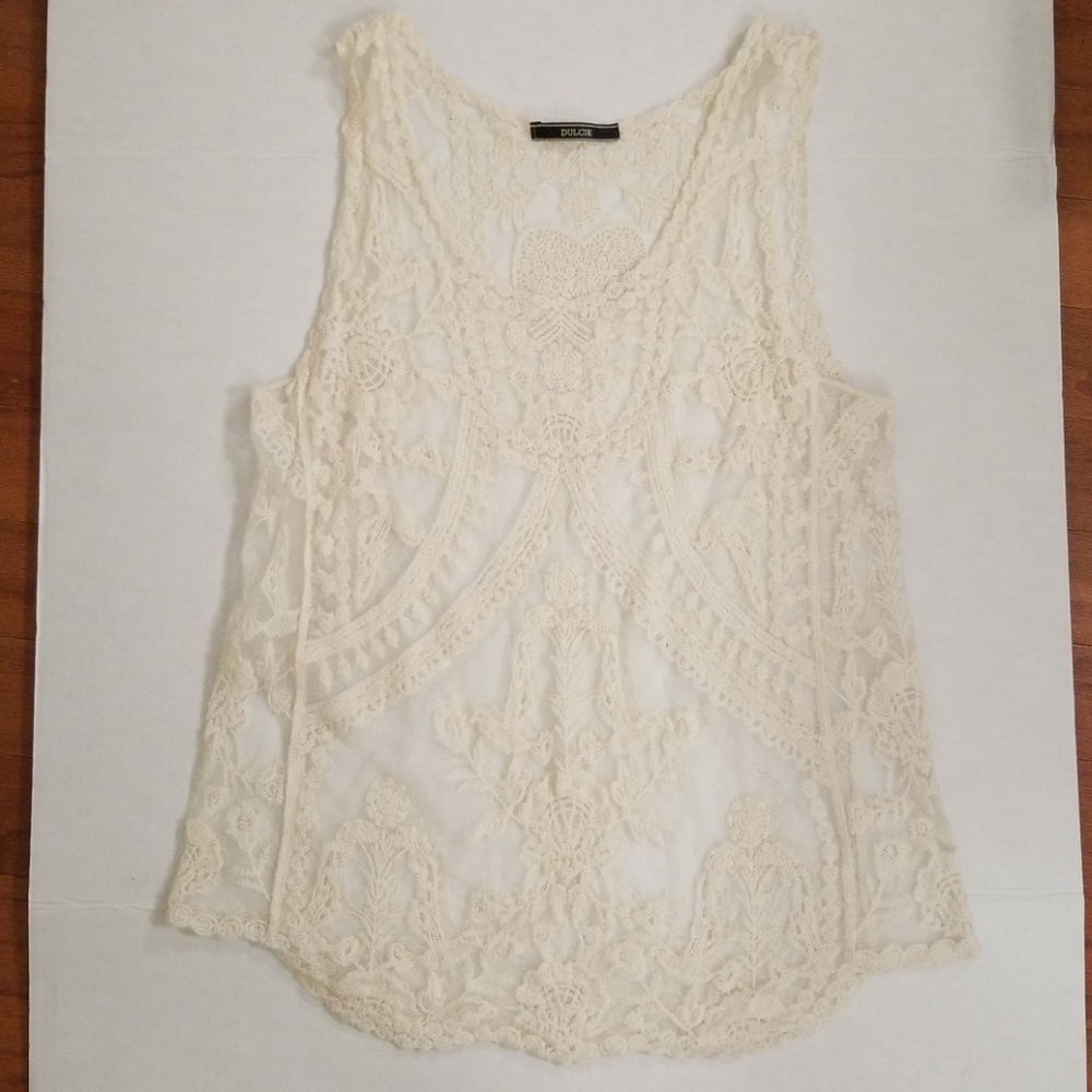 Dulcie lace tank top